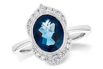 A282-53062: LDS RG 1.86 LONDON BLUE TOPAZ 2.00 TGW