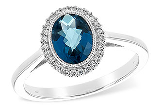 B198-83026: LDS RG 1.27 LONDON BLUE TOPAZ 1.42 TGW