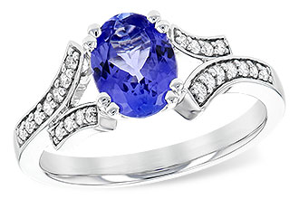 B199-79453: LDS RG 1.15 TANZANITE 1.30 TGW