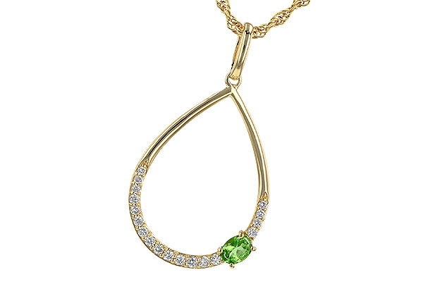 C199-80326: NECK .17 GREEN GARNET .26 TGW