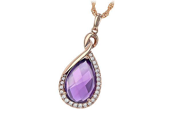 E198-90362: NECK 3.91 AMETHYST 4.10 TGW