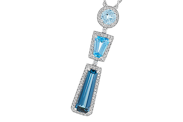 E283-38480: NECK 3.26 TW BLUE TOPAZ 3.50 TGW