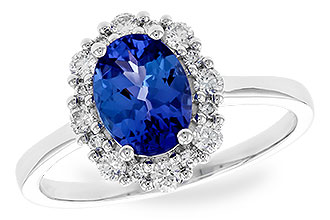 H283-41262: LDS RG 1.02 TANZANITE 1.30 TGW (8x6 OVAL)