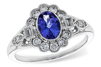 H284-28516: LDS RG .80 TANZANITE 1.20 TGW (7x5MM OV)