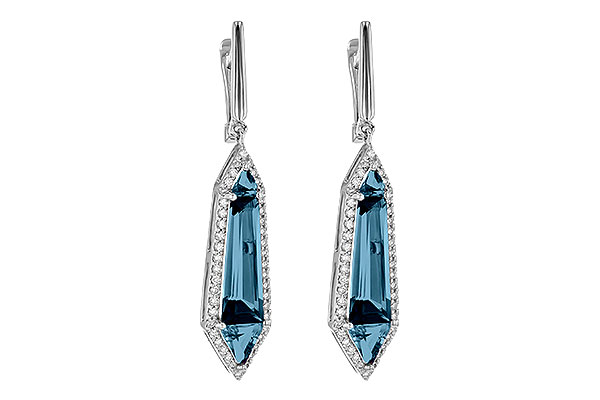 K199-75743: EARR 5.25 LONDON BLUE TOPAZ 5.67 TGW