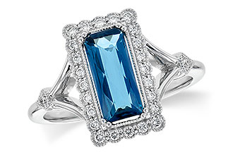 K199-78534: LDS RG 1.58 LONDON BLUE TOPAZ 1.75 TGW