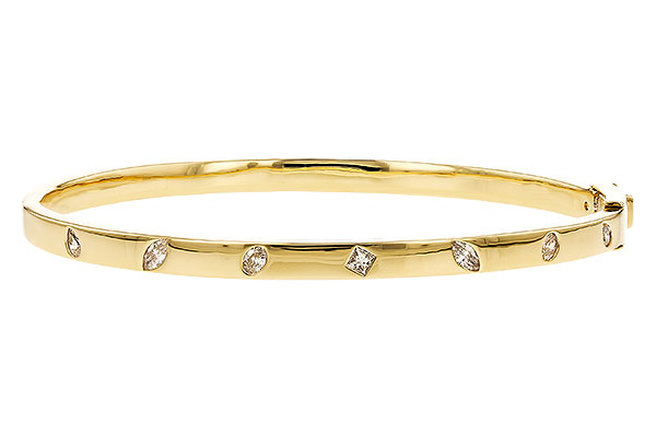 L283-43043: BANGLE .35 TW FANCY CUT DIAMONDS